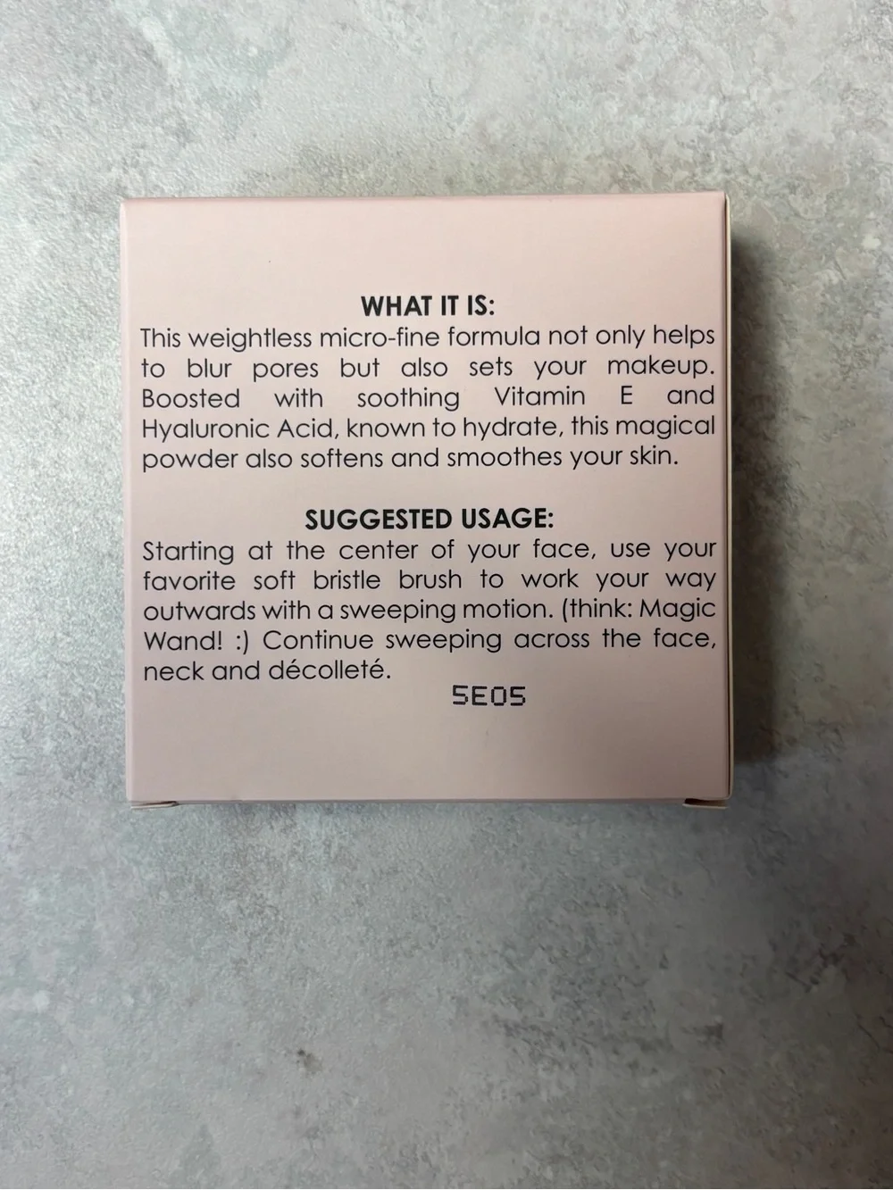 NEW KVoss Pixie Setting Powder Murray Hill 8g | Vitamin E + Hyaluronic Acid